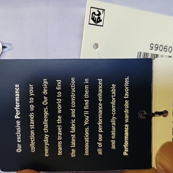 STRAFFORD PERFORMANCE CLASSIC FIT BLUE SHIRT SIZE 15 1/2 (34-35) - Picture 13 of 15